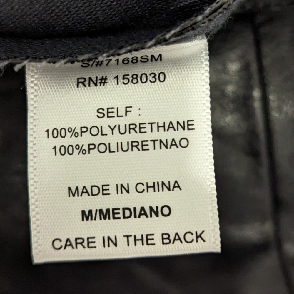 NWOT Vegan Leather A-Line Skirt with Snap Closure - Picture 6 of 9